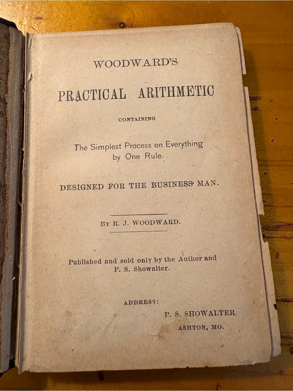 Woodward's Practical Arithmetic Vintage Book